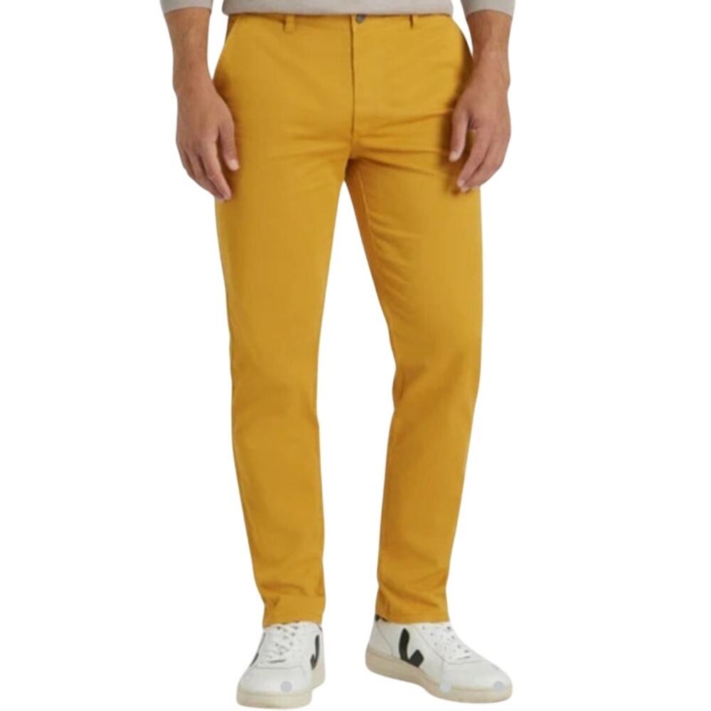 Spoke mustard yellow gold chino pants heroes fit build a